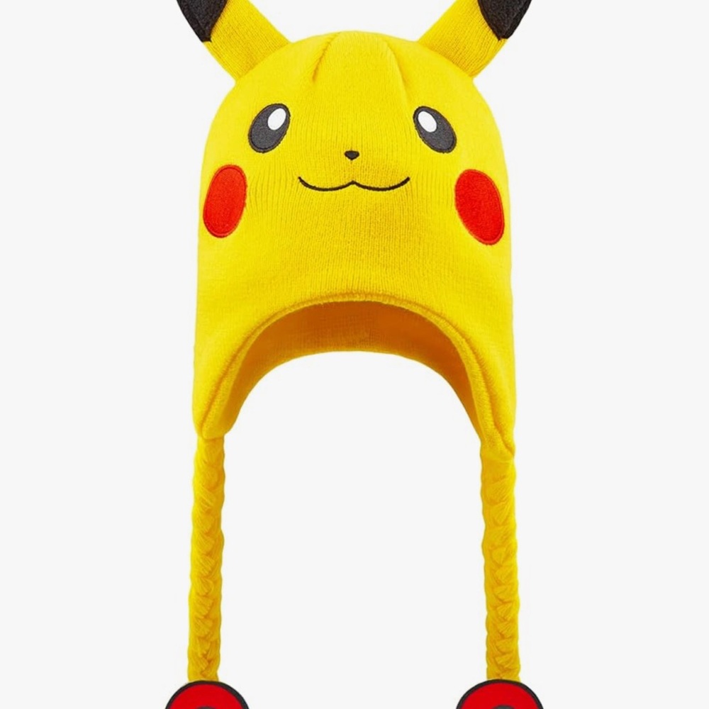 Yellow Pikachu Kids Beanie Hat new condition smoke free home